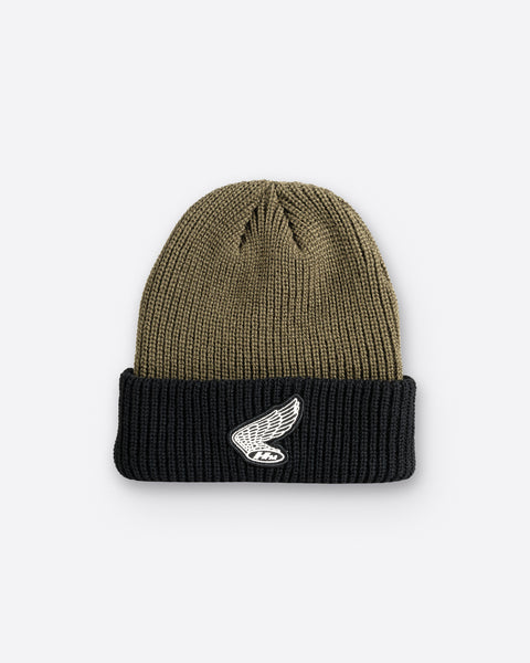 Honda Wing Beanie Olivgrün / Schwarz