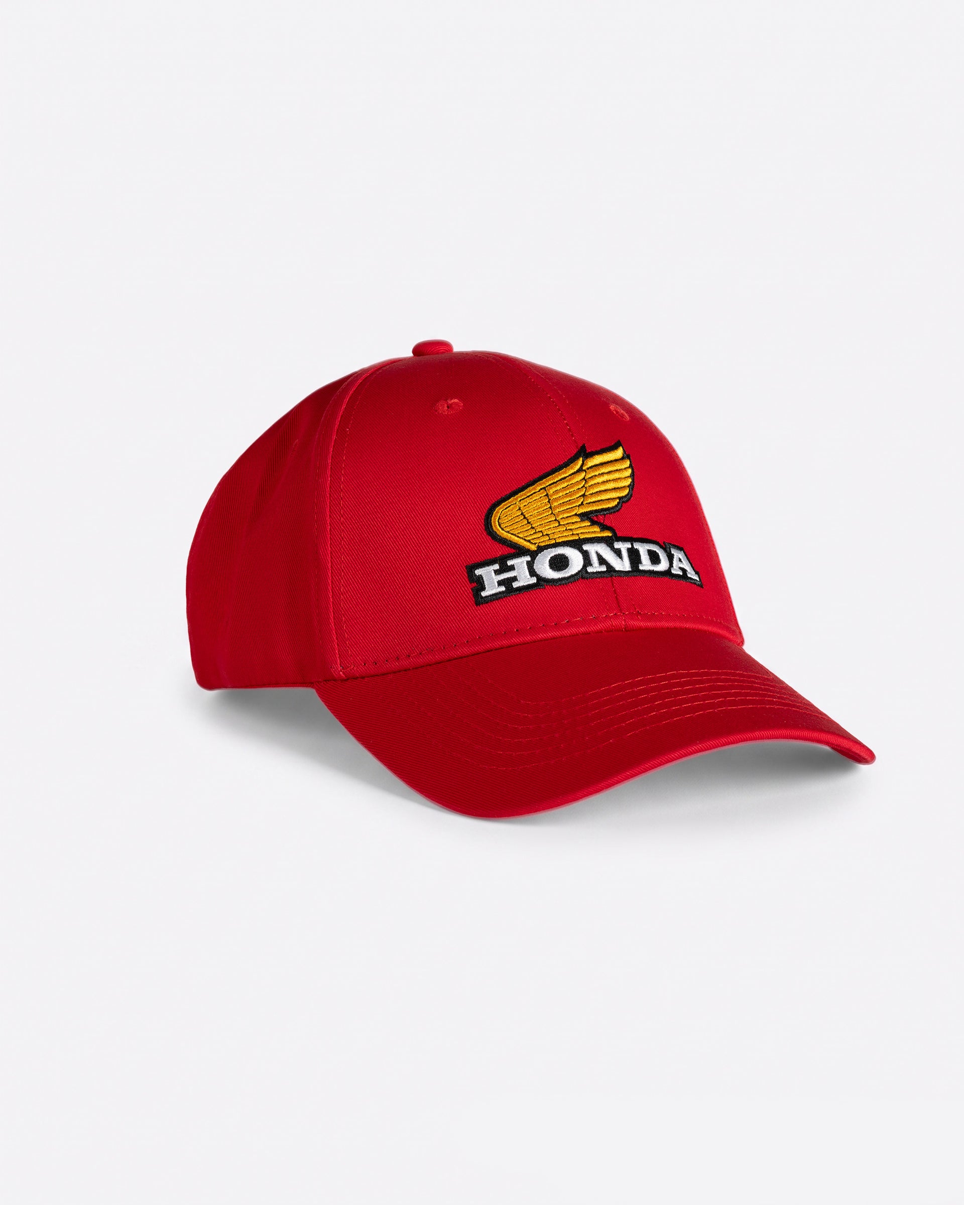 Honda Elsinore Kappe Rot, Vorderansicht.