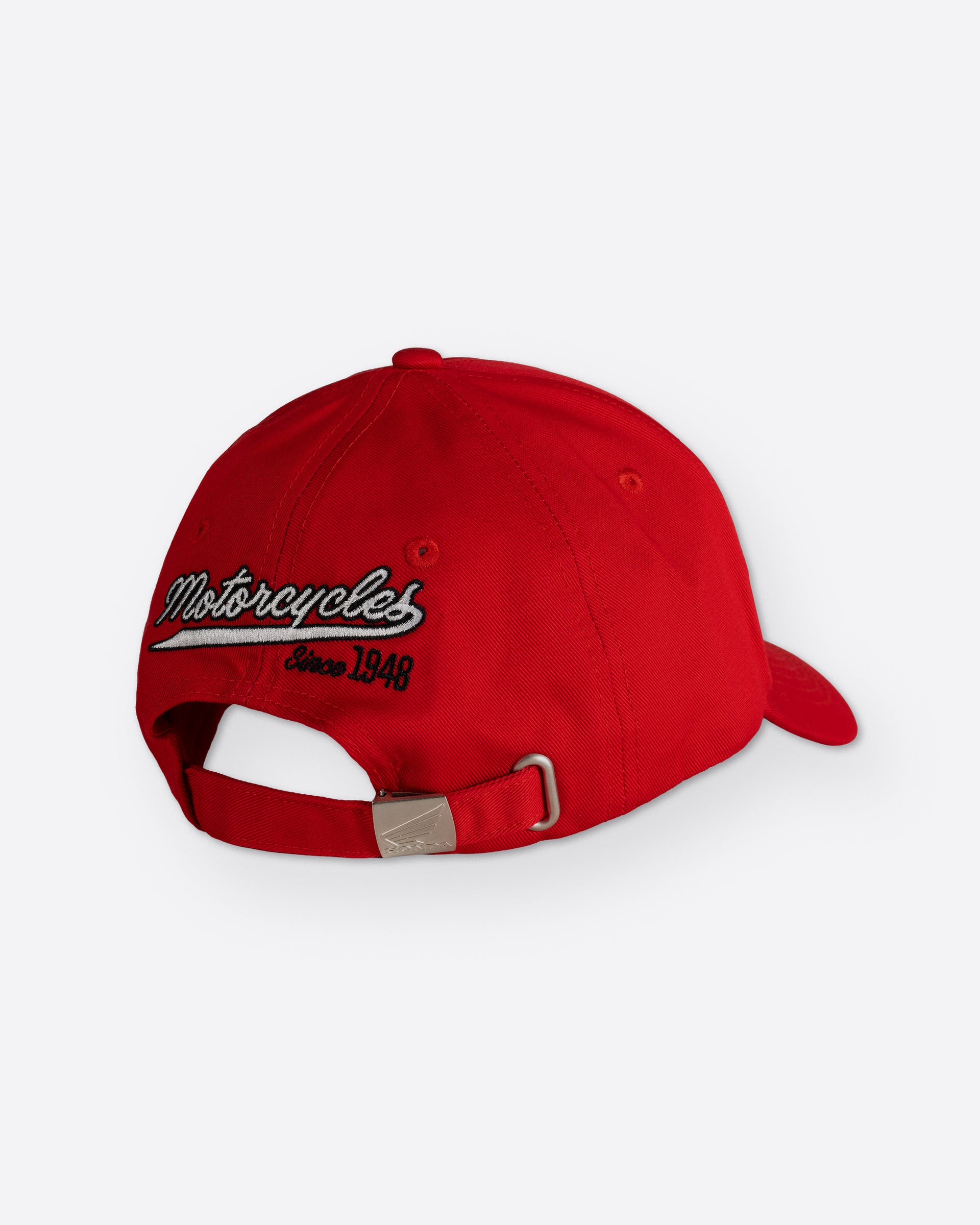 Honda Elsinore Kappe Rot, Rückansicht.