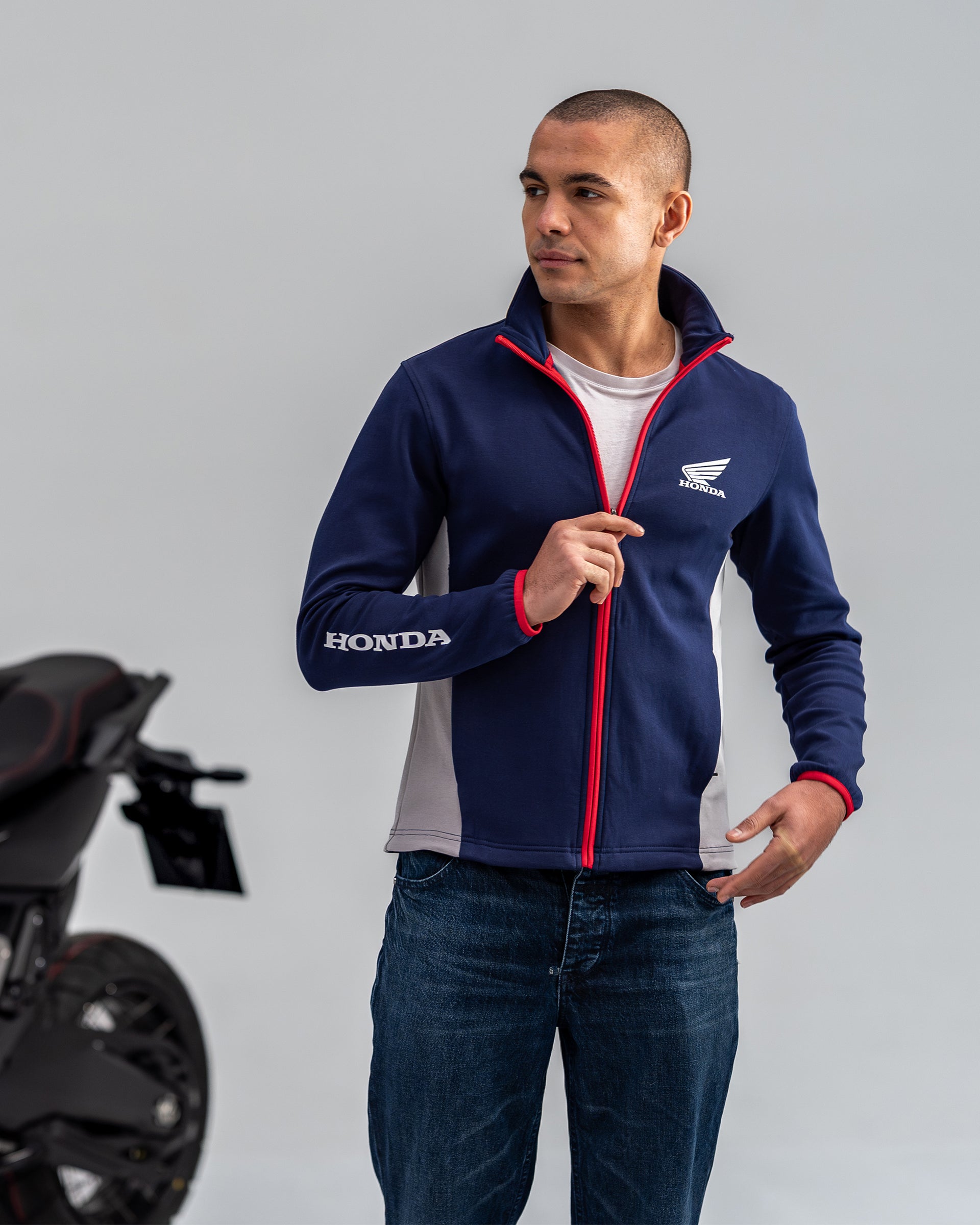 Honda Fleece-Jacke Blau