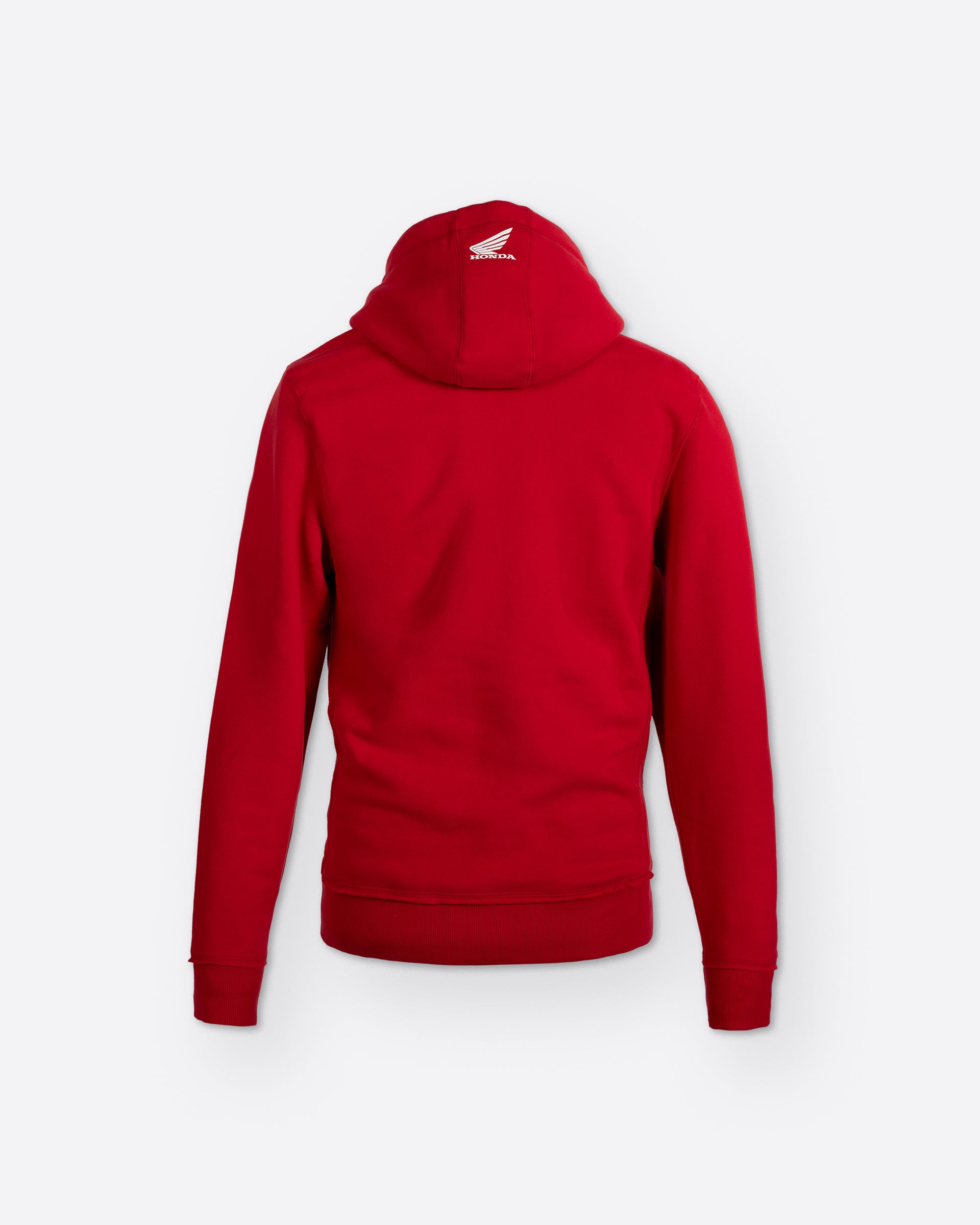 Honda Elsinore Hoodie Rot, Rückansicht.