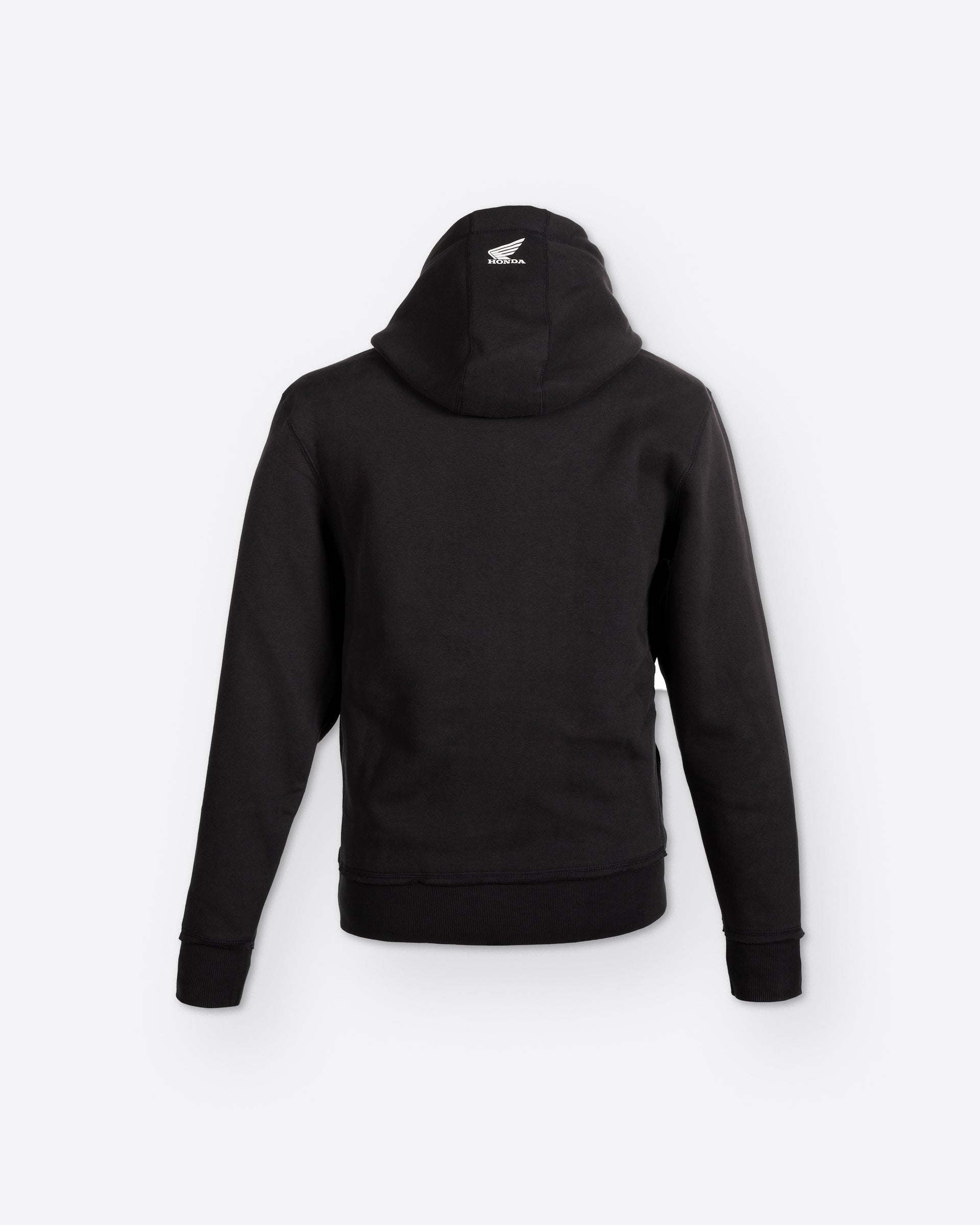 Honda Sunset Hoodie Schwarz, Rückansicht.
