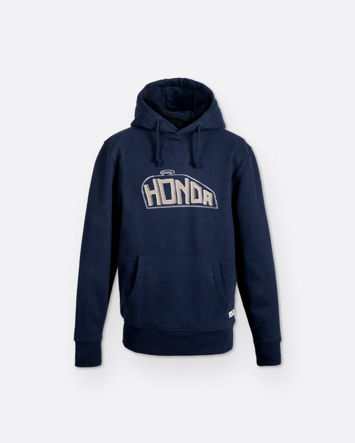 Honda Tank Hoodie Blau