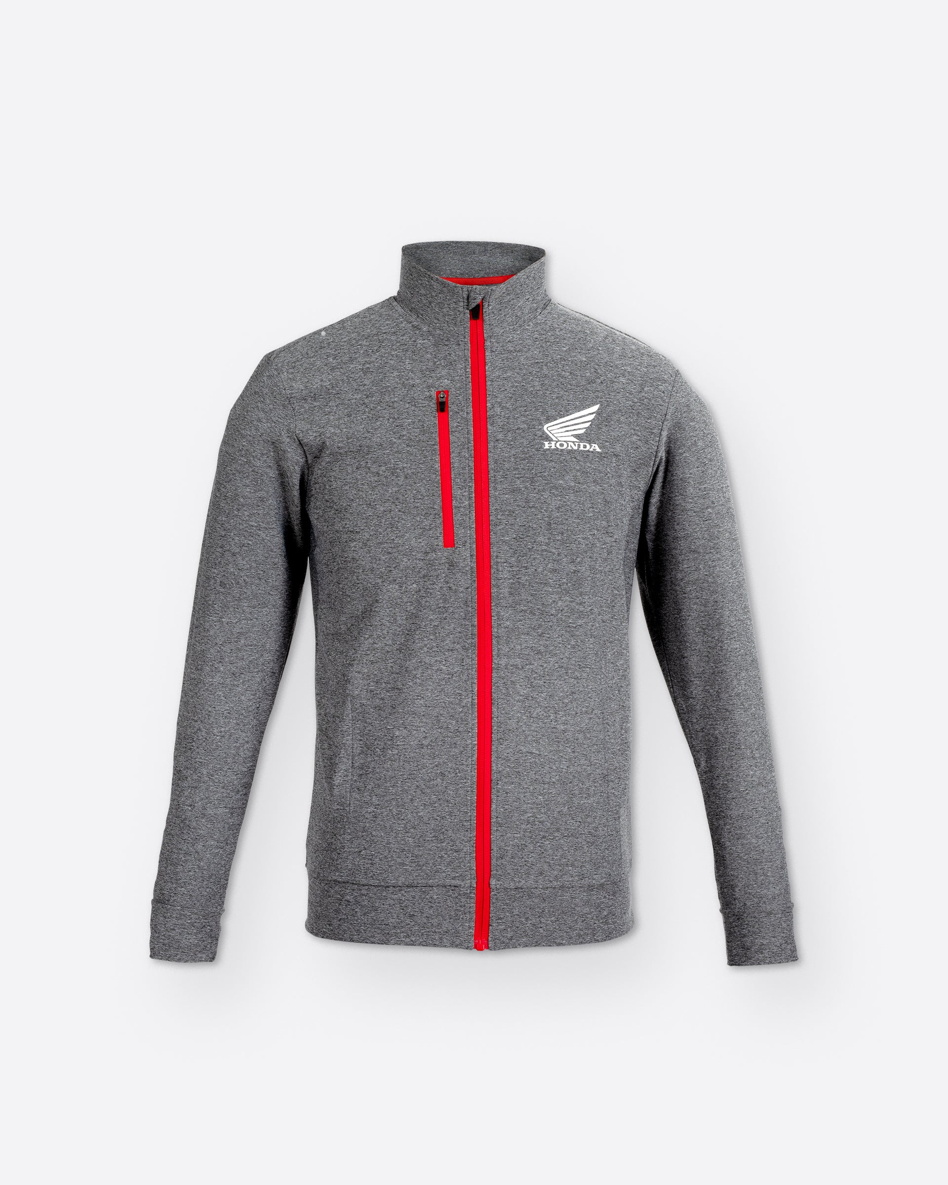 Honda Tactical Jacke Grau, Vorderansicht.