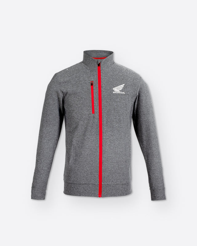 Honda Tactical Jacke Grau, Vorderansicht.