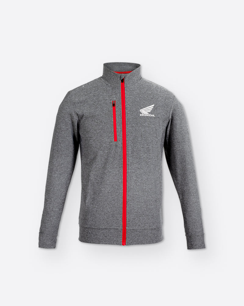 Honda Tactical Jacke Grau, Vorderansicht.