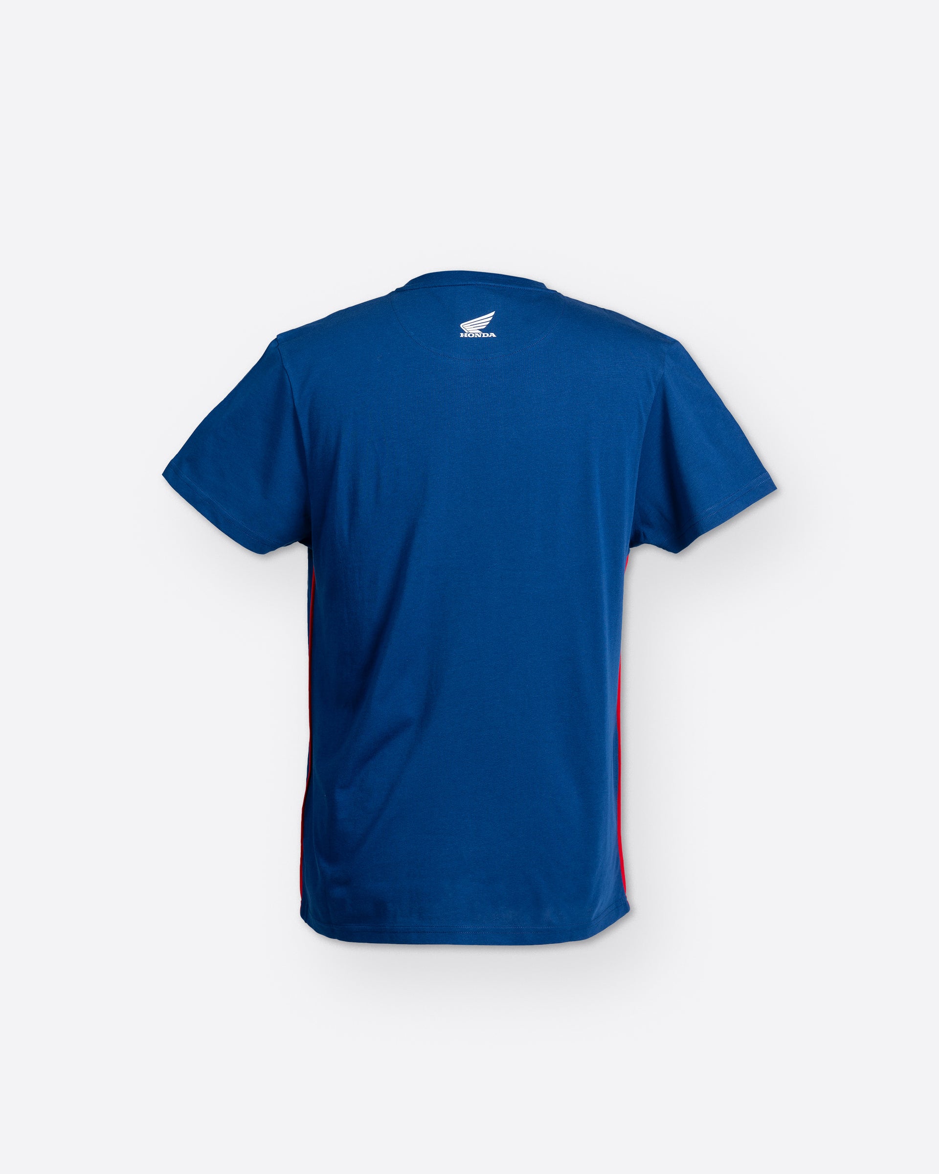 Honda T-Shirt Blau, Rückansicht.
