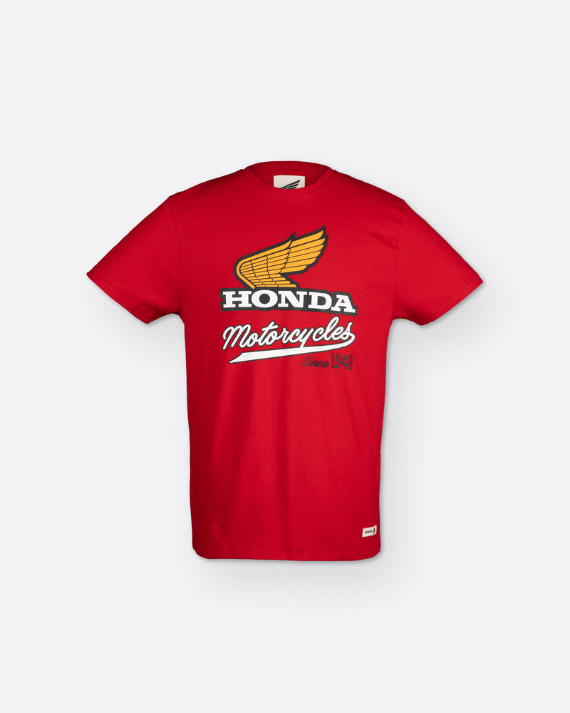 Honda Elsinore T-Shirt Rot, Vorderansicht.